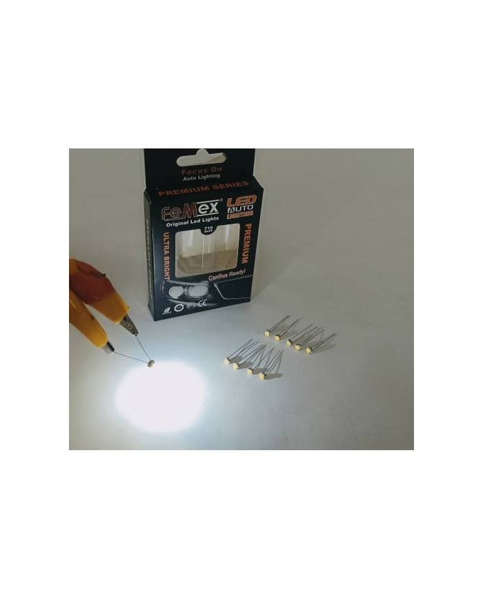 FEMEX Premium 10'lu İnce Bacaklı Kıl Led 3030 Chipset 1smd Mini Led Ampul Beyaz