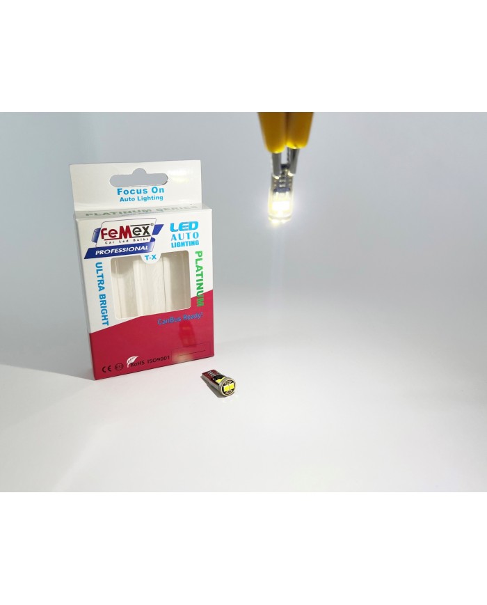 FEMEX Platinum Beyaz T10 6smd 3030Chipset Led Ampul Aktif Canbus