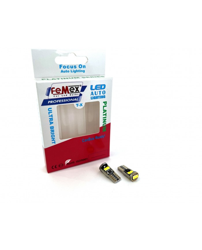 FEMEX Platinum Beyaz T10 6smd 3030Chipset Led Ampul Aktif Canbus
