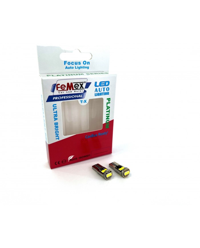 FEMEX Platinum Beyaz T10 6smd 3030Chipset Led Ampul Aktif Canbus