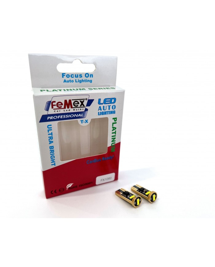FEMEX Platinum Beyaz T10 3smd CSP Chipset Led Ampul Aktif Canbus