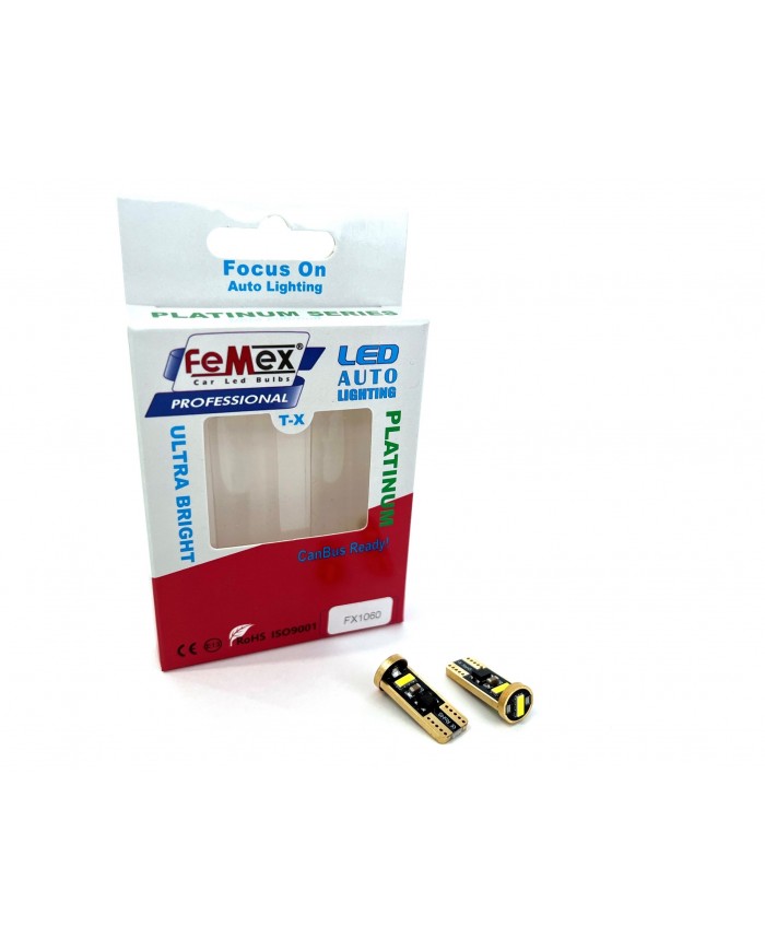 FEMEX Platinum Beyaz T10 3smd CSP Chipset Led Ampul Aktif Canbus