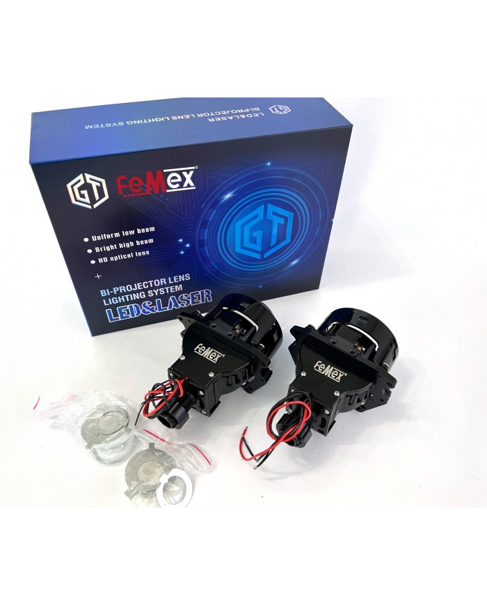 FEMEX Bi-Led Far İçi LED Mercek 3,0 Inc Kısa Uzun Birlikte