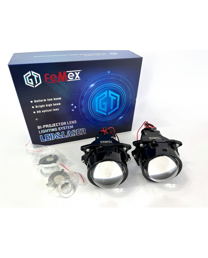 FEMEX Bi-Led Far İçi LED Mercek 3,0 Inc Kısa Uzun Birlikte