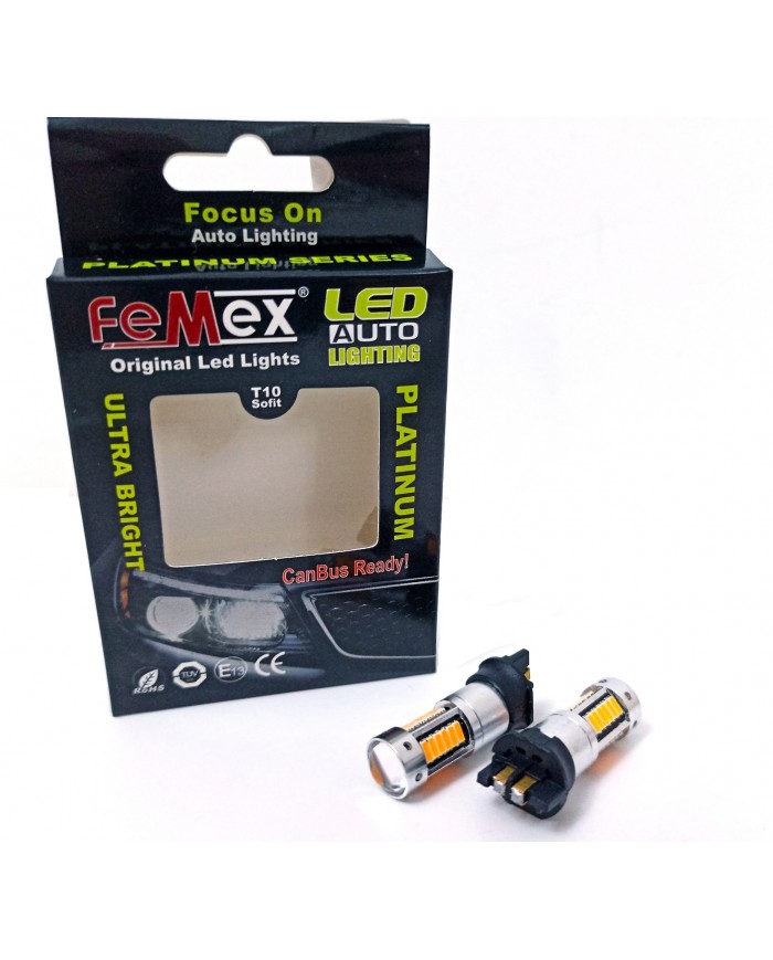 FEMEX PW24W Duy 30smd 4014 Chipset Turuncu Led Ampul