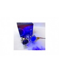 Femex Bi-Xenon Mavi Renk Bal Petek Desenli Far İçi Mercek 2,5 Inc Far Merceği Led Xenon Uyumlu