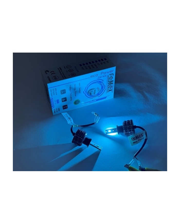 Femex Eco Power Buz Mavi 8000K CSP Chipset H3 Led Xenon Led Headlight