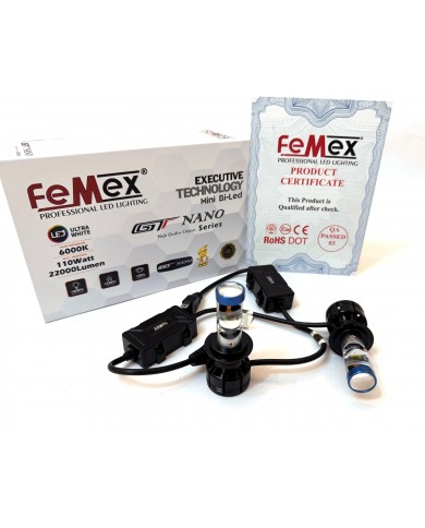 FEMEX GT Nano EXECUTIVE H7 Mini Bi-Led Xenon Kendinden Mercekli FEMEX GT Nano EXECUTIVE H7 Mini Bi-Led Xenon Kendinden Mercekli