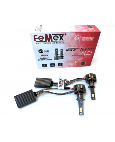 Femex GT Nano Plus Csp LUMILED ROYAL Chipset Radyatör Soğutmalı H1 Led Xenon Led Headlight