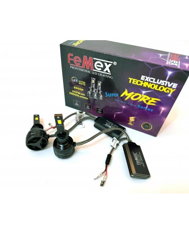 Femex Super More Csp SUPERIOR ETI Chipset Radyatör Soğutmalı H1 Led Xenon Led Headlight
