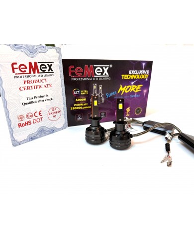 Femex Super More Csp SUPERIOR ETI Chipset Radyatör Soğutmalı H1 Led Xenon Led Headlight