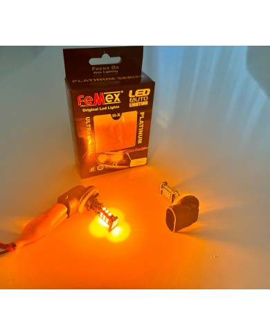 FEMEX H27 Sis Led Ampul Turuncu Renk Sadece Sis Farları İçin