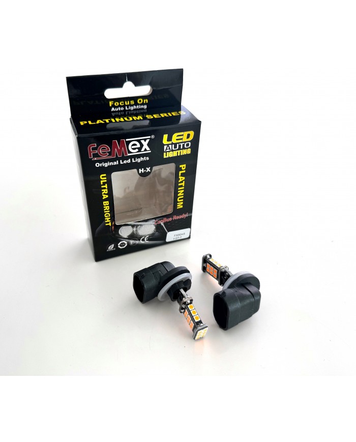 FEMEX H27 Sis Led Ampul Turuncu Renk Sadece Sis Farları İçin