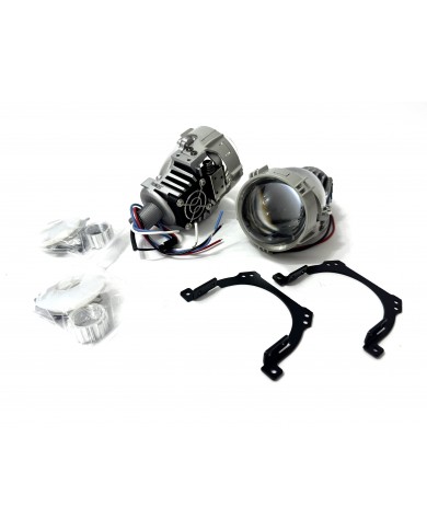 FEMEX Vidalı Bi-Led Far İçi LED Mercek 3 Inc Kısa Uzun Birlikte (Vidalı Somonlu)