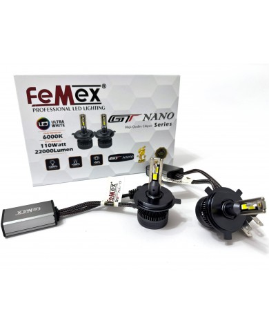 FEMEX GT NANO Pro Csp LEXTAR H4 Led Xenon Far Ampulu FEMEX GT NANO Pro Csp LEXTAR H4 Led Xenon Far Ampulu