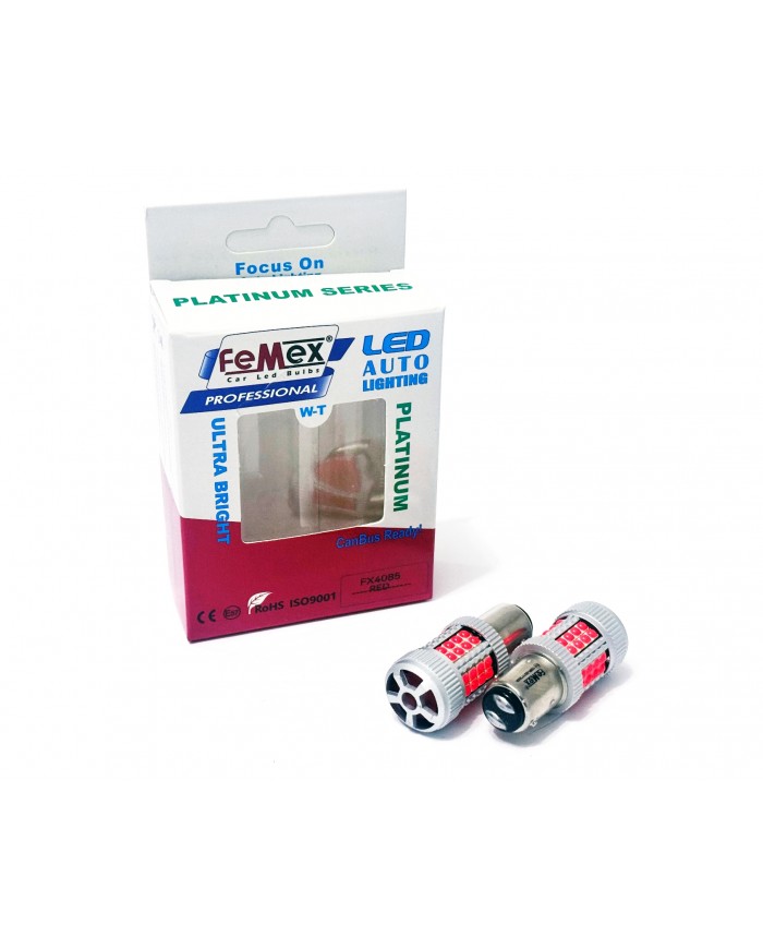 FEMEX Platinum P21W-1157 BAY15D Çift Duy Decoderli Stop Fanlı Led Ampul