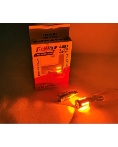 FEMEX Platinum Mercekli T15 W16W 3035 Chip 18smd Turuncu 10W Led Ampul