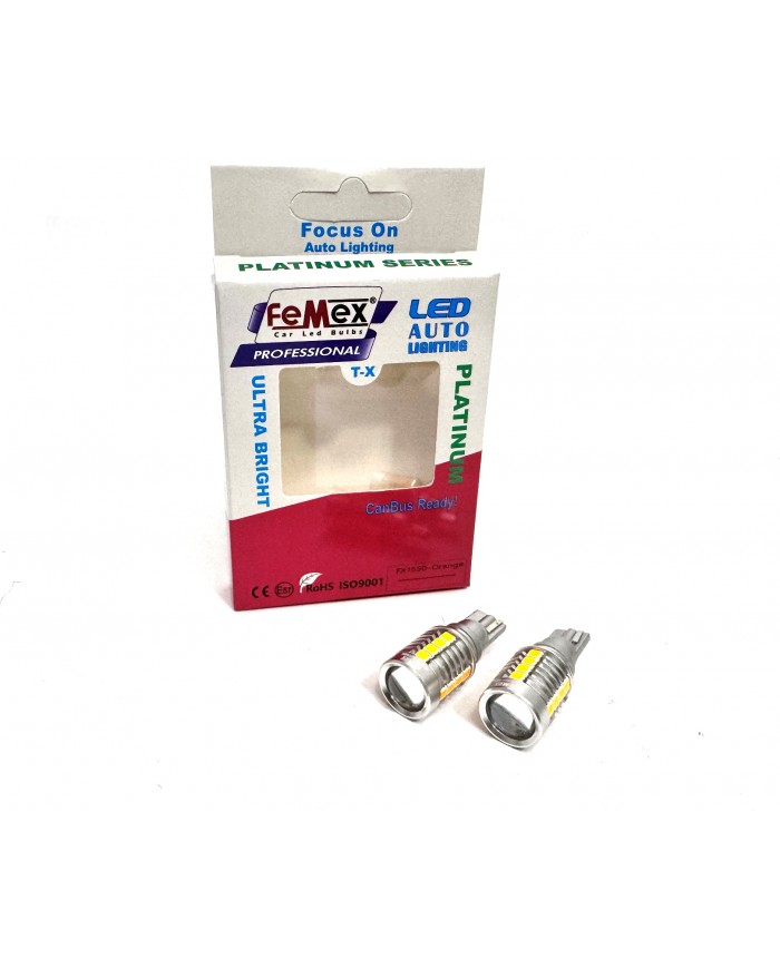 FEMEX Platinum Mercekli T15 W16W 3035 Chip 18smd Turuncu 10W Led Ampul