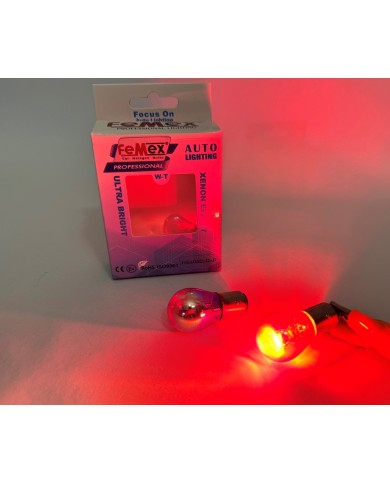 FEMEX Diadem Kırmızı P21W BAY15D Çift Duy Stop Aydınlatma