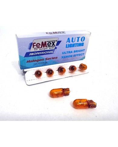 FEMEX Naturel Turuncu T10 W5W Park Aydınlatma 10'lu Paket