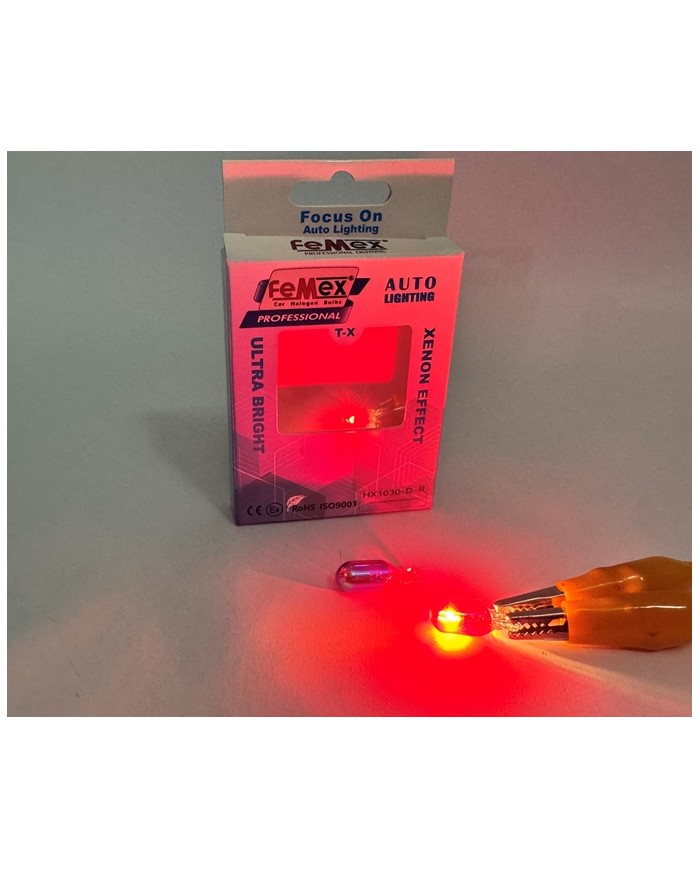 FEMEX Diadem Kırmızı T10 W5W Stop&Park Aydınlatma