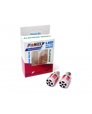 FEMEX Platinum P21W-1157 BAS15D Çift Duy Decoderli Stop Fanlı Led Ampul