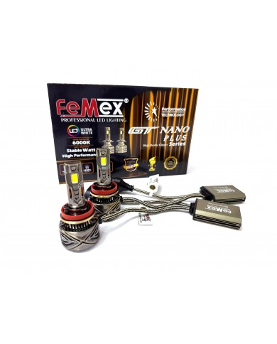 Femex GT Nano Plus Csp LUMILED ROYAL Chipset Radyatör Soğutmalı H8/11 Led Xenon Led Headlight