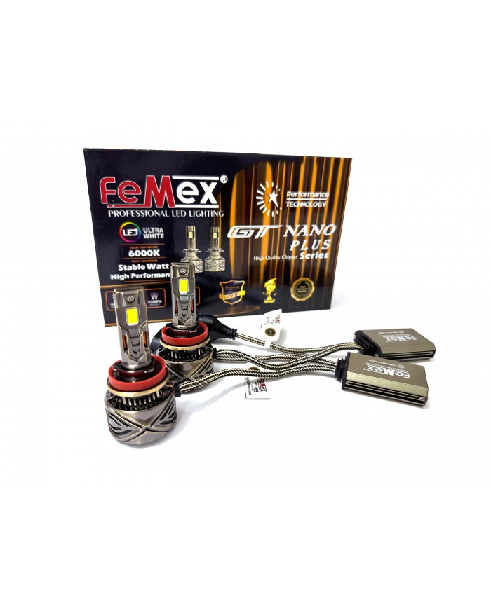 Femex GT Nano Plus Csp LUMILED ROYAL Chipset Radyatör Soğutmalı H8/11 Led Xenon Led Headlight
