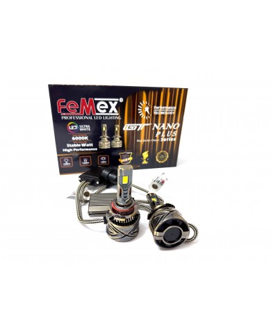 Femex GT Nano Plus Csp LUMILED ROYAL Chipset Radyatör Soğutmalı HB4 9006 Led Xenon Led Headlight