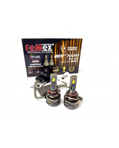 Femex GT Nano Plus Csp LUMILED ROYAL Chipset Radyatör Soğutmalı HB4 9006 Led Xenon Led Headlight
