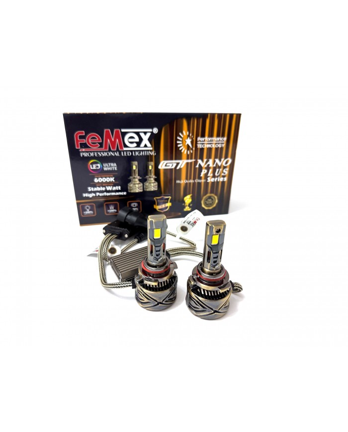 Femex GT Nano Plus Csp LUMILED ROYAL Chipset Radyatör Soğutmalı HB4 9006 Led Xenon Led Headlight