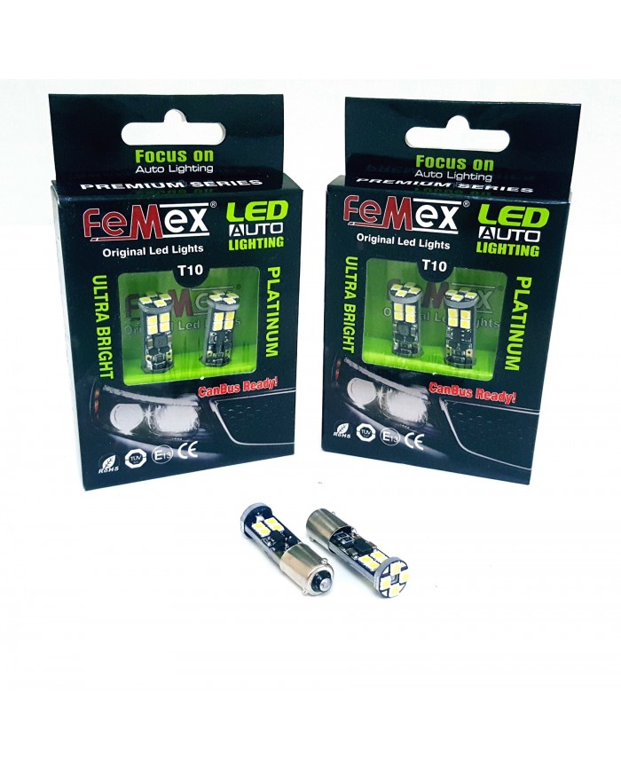 FEMEX Platinum Beyaz H21W BAW9S 12 Smd 3030 Chip Led Ampul Aktif Canbus