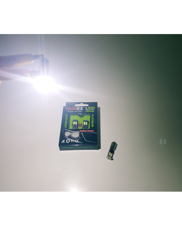 FEMEX Platinum Beyaz H21W BAW9S 12 Smd 3030 Chip Led Ampul Aktif Canbus