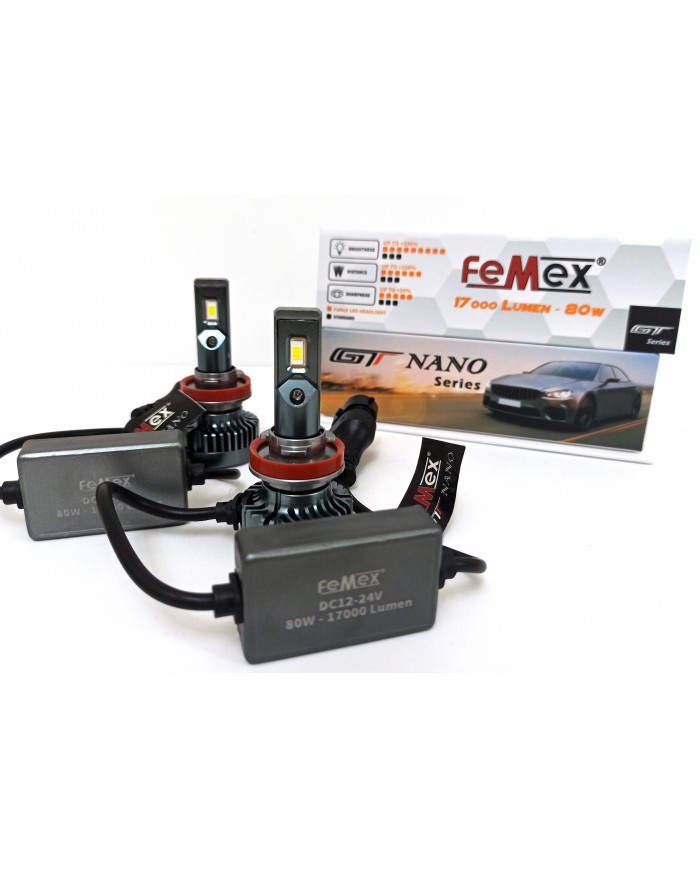 FEMEX GT NANO Csp Force H11 Led Xenon Led Headlight