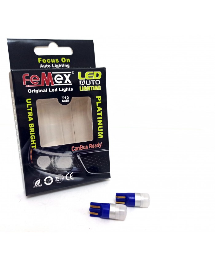FEMEX T10 1smd 3030 Chipset Mini Mavi Led Ampul Aktif Canbus