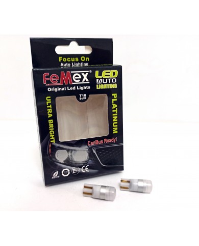 FEMEX T10 1smd 3030 Chipset Mini Beyaz Led Ampul Aktif Canbus