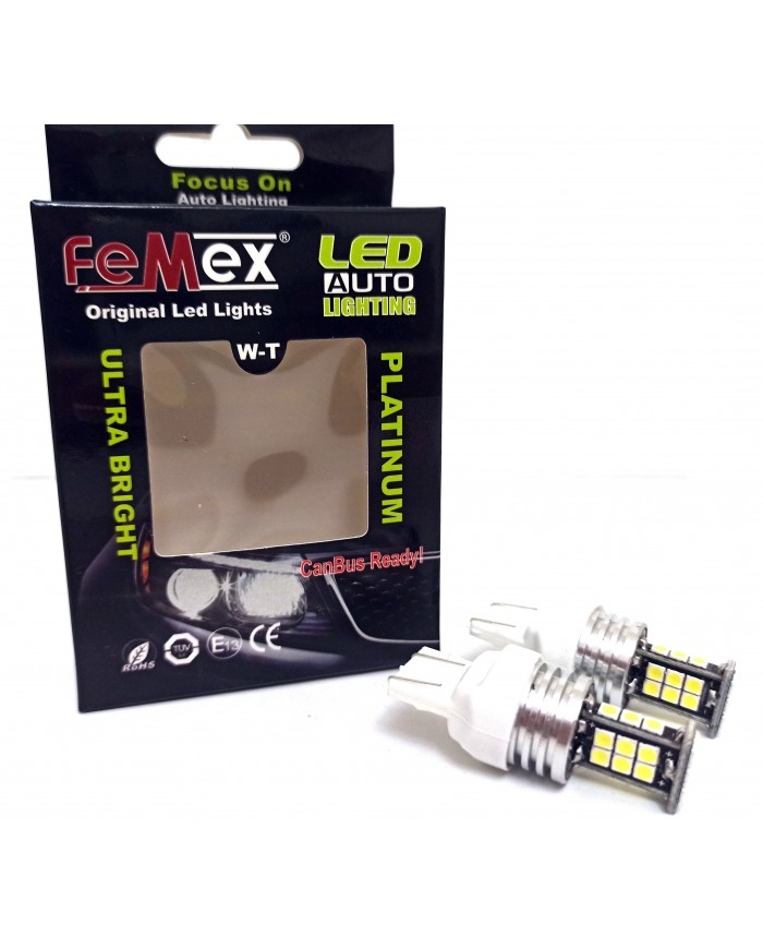 FEMEX T20 7440/7443 Tek Duy / Çift Duy Led Ampul Beyaz Parlak