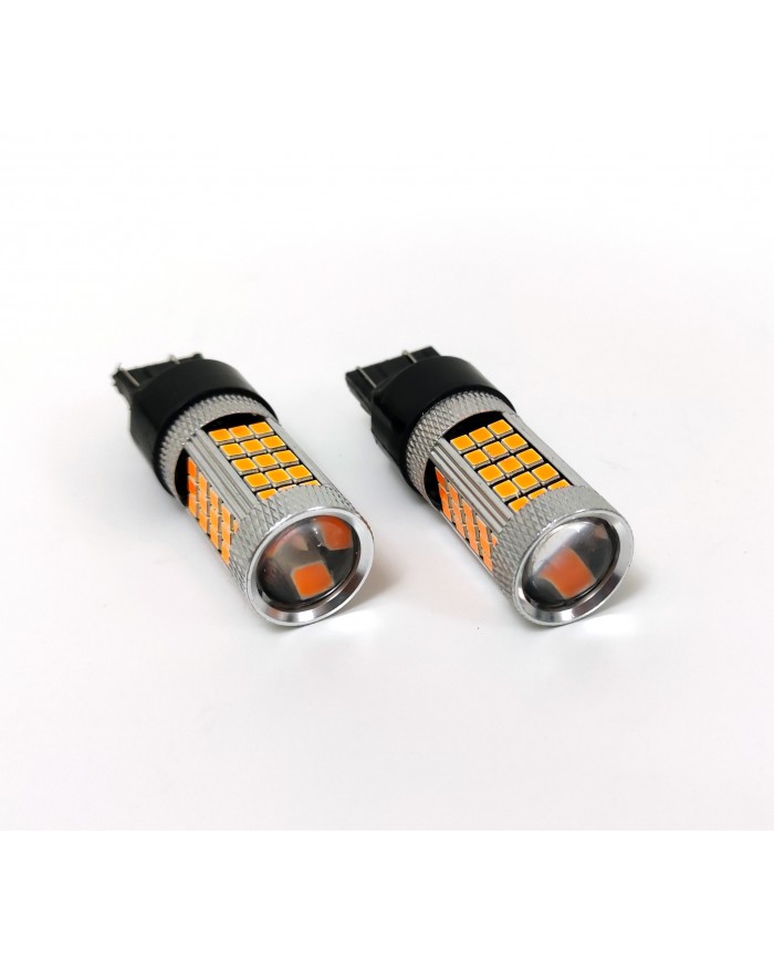 FEMEX Premium T20 7440/7443 9W Tek Duy / Çift Duy Led Ampul Turuncu 2835 Chip 66smd Ultra Parlak Mercekli