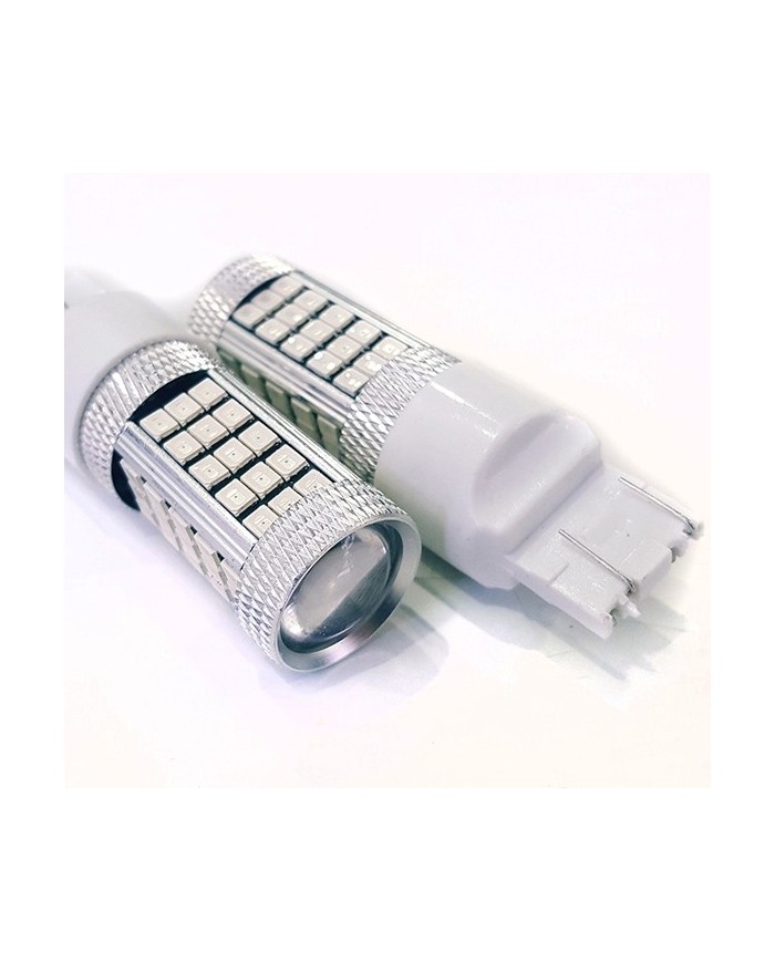 FEMEX Premium T20 7440/7443 9W Tek Duy / Çift Duy Led Ampul Kırmızı 2835 Chip 66smd Ultra Parlak Mercekli