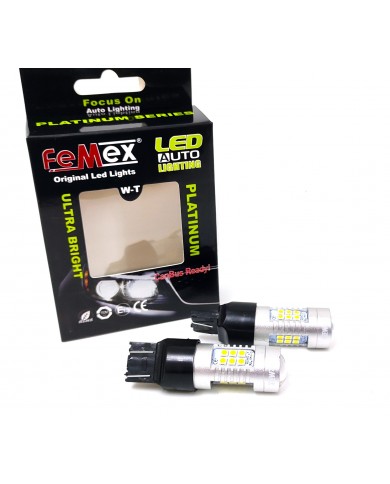 FEMEX Platinum T20 7440/7443 15W Tek Duy / Çift Duy Led Ampul Beyaz Mercekli Ultra Parlak