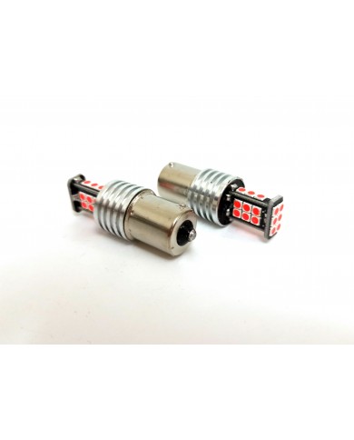 P21W 1156 Tek Duy Led Ampul Kırmızı 3030 Chip Parlak