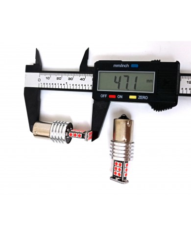 P21W 1156 Tek Duy Led Ampul Kırmızı 3030 Chip Parlak