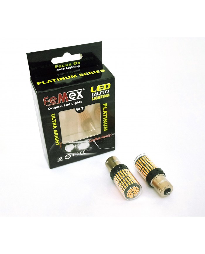 FEMEX Paltinum P21W 1156 9W Tek Duy Led Ampul Turuncu 4014 Chip 144smd Ultra Parlak