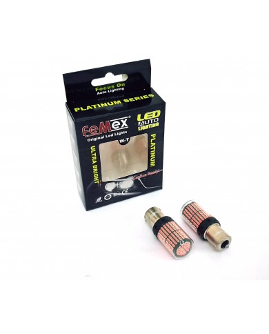 FEMEX Paltinum P21W 1156 9W Tek Duy Led Ampul Kırmızı 4014 Chip 144smd Ultra Parlak