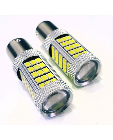 P21W 1156 9W Tek Duy Led Ampul Beyaz 2835 Chip 66smd Ultra Parlak Mercekli