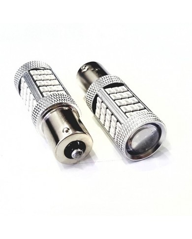 P21W 1156 9W Tek Duy Led Ampul Kırmızı 2835 Chip 66smd Ultra Parlak Mercekli