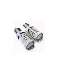 P21W 1157 9W Çift Duy Led Ampul Kırmızı 2835 Chip 66smd Ultra Parlak Mercekli