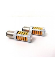 P21W 1157 9W Çift Duy Led Ampul Turuncu 2835 Chip 66smd Ultra Parlak Mercekli