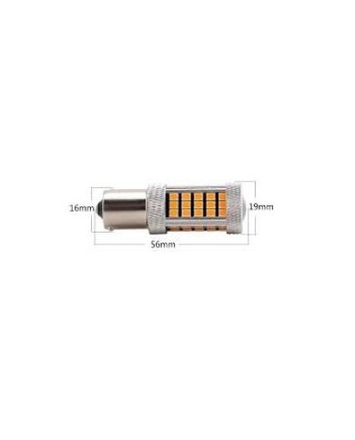 PY21W 1156 9W BAU15S 150* Tek Duy Led Sinyal Ampul Turuncu 2835 Chip 66smd Ultra Parlak Mercekli