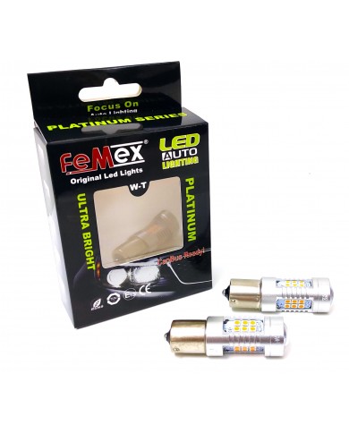 FEMEX Platinum P21W 1156 15W Tek Duy Led Ampul Turuncu Mercekli Ultra Parlak